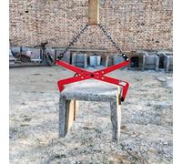 Morsetto di sollevamento for lastre di granito, gamma regolabile, sollevatore a forbice for pietra resistente for il trasporto e il trasporto verticale, pietra(X-Small (325kg))