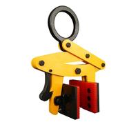 Morsetto di sollevamento in acciaio resistente per pietra, legname e compensato, capacità da 705 a 599,6 kg, strumento di sollevamento a forbice giallo con apertura da 0 a 6,5 cm per una manipolazione