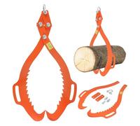 Morsetto di sollevamento in legno robusto e a doppia dentatura per sistema di verricello e puleggia