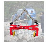 Morsetto di sollevamento per pietra per collegamento a catena resistente con mandrino antiscivolo in gomma, larghezza regolabile (36,1-85,1 cm), morsetto verticale per costruzione e uso stradale