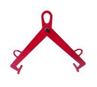 Morsetto di sollevamento verticale for fusti di petrolio, gancio for fusti in lega di acciaio for impieghi gravosi, morsetto for lamiera, for uso industriale e di magazzino (rosso)