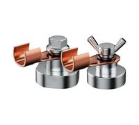 Morsetto di supporto magnetico per saldatura per un'installazione efficiente della messa a terra, si attacca rapidamente a pali metallici, pilastri e tavoli di saldatura per facilitare le operazioni