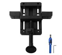 Morsetto di supporto per anta dell'armadio con manicotto 3 in 1 per l'installazione di armadi, ante e porte di estensione verso il basso, materiale ABS, nero