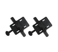 Morsetto di supporto per montaggio su porta dell'armadio, confezione da 2 clip di fissaggio in plastica ABS con guida di posizionamento per uso domestico