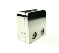 Morsetto di Vetro Acciaio Inox V4A Lucido Spiegelklemme Quadrato Supporto IN