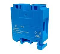 Morsetto Din Cembre Serraggio a Vite 35 mmq 17 mm blu TBS35-BU
