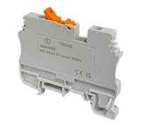 Morsetto Din Cembre Serraggio a Vite 4 mmq 12 mm grigio TBS4D