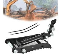 Morsetto Escavatore Idraulico,Miniescavatori Pinza Idraulica per Pollice,Three Holethumbclip,Adatto Piccoli Escavatori 0.8-1.5 Toni,Con 2 Tubi E Viti M14