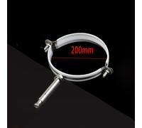 Morsetto fissaggio tubo card pull the squib diametro Ø50 - 200 mm con vite