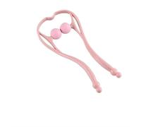 Morsetto for massaggio cervicale manuale Morsetto portatile for collo Spalla Massaggiatore cervicale Rullo for impastare Collo Morsetti for collo da ufficio (Size : Pink two goals)