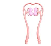 Morsetto for massaggio cervicale manuale Morsetto portatile for collo Spalla Massaggiatore cervicale Rullo for impastare Collo Morsetti for collo da ufficio (Size : Pink four ball)
