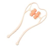 Morsetto for massaggio cervicale manuale Morsetto portatile for collo Spalla Massaggiatore cervicale Rullo for impastare Collo Morsetti for collo da ufficio (Size : 6 Ball Roller Orange)