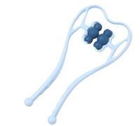 Morsetto for massaggio cervicale manuale Morsetto portatile for collo Spalla Massaggiatore cervicale Rullo for impastare Collo Morsetti for collo da ufficio (Size : 6 Ball Roller Blue)