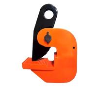 Morsetto for piastra verticale, pinze di sollevamento for carichi pesanti for pianale, capacità da 1 a 10 tonnellate, ganasce fino a 12,5 cm, ideale(2T)