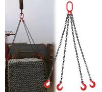 Morsetto for sollevamento fusti con gancio autobloccante, sollevatore for fusti dell'olio verticale e orizzontale for paranco motore gru for carrello elevatore(3.0 m/9.8 ft(2T/4409LBS))