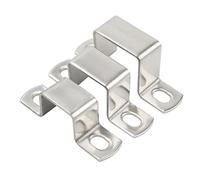 Morsetto for tubi a forma di sella in acciaio inossidabile 304, quadrato, rettangolare, a forma di M, a forma di U(20 x 20 (2Pcs))