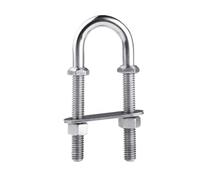 Morsetto for tubi a forma di U in acciaio inossidabile marino, robusto morsetto a forma di U da 5 pollici di lunghezza for il fissaggio 1 pz