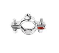 Morsetto for tubi ispessiti con filo interno in acciaio inossidabile 304 con staffa for scheda a 6 punti for saldatura, telaio di supporto fisso for conduttura M8 a 4 punti(Inside diameter 133mm)