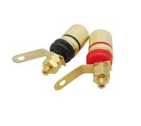 Morsetto for vite a banana, dado, amplificatore, terminale for altoparlante, presa a banana da 4 mm, connettore for montaggio a pannello(5 Red 5 Black)