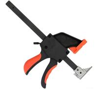 Morsetto guida a sgancio rapido per binari compatibili, clip per levigatrice arancione e nera con cuscinetto antiscivolo in TPR e manico ergonomico per utensili per la lavorazione del legno, Pa6 e