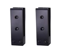 Morsetto in acciaio inox 304 nero per recinzioni di piscine spesse 10-12 mm, 24 pezzi, resistente, ideale per ringhiere in vetro e barriere di sicurezza