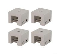 Morsetto in acciaio inox per montaggio fotovoltaico solare su morsetti in lega di alluminio con morsetto in acciaio preassemblato (4 pezzi)