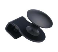 Morsetto in acciaio inox per porte in vetro per spessore di 5 mm e 8 mm, nessuna modifica permanente richiesta per uso di armadietti, cassetti e vetrine (nero)