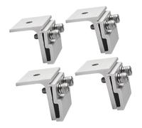 Morsetto in alluminio for giunti verticali 45 x 52 mm con viti in acciaio inox for moduli solari, montaggio su tetto fotovoltaico, lamiera pieghevole, montaggio su tetto fotovoltaico(4pcs)