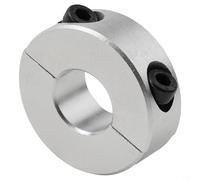 Morsetto in lega di alluminio in due pezzi con diametro interno da 13 mm a 30 mm, collare ondulato con vite cilindrica DIN 912 per ingegneria meccanica e lavorazione dei metalli, fissaggio preciso (15