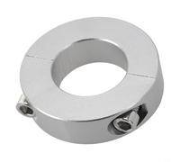 Morsetto in lega di alluminio in due pezzi con diametro interno da 13 mm a 30 mm, collare ondulato con vite cilindrica DIN 912 per ingegneria meccanica e lavorazione dei metalli, fissaggio preciso (30