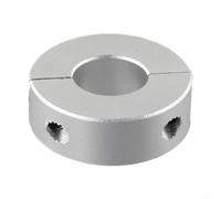 Morsetto in lega di alluminio in due pezzi con diametro interno da 13 mm a 30 mm, collare ondulato con vite cilindrica DIN 912 per ingegneria meccanica e lavorazione dei metalli, fissaggio preciso (16