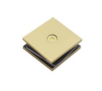 Morsetto in ottone per vetro temperato 812 mm pannello fisso UClamp design quadr