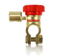 Morsetto Interruttore Stacca Batteria, Lega di Zinco Interruttore Della Batteria Stacca Batteria per Auto L Shape Staccabatteria 12V, per Testa Della Batteria per Auto da 15.5-17 mm (rosso)