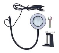 Morsetto lampa led lampa vetro illuminato luminosità regolabile luminosità lettura tubo articolare universale