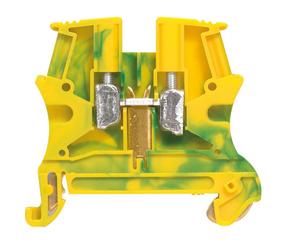 Morsetto Legrand 6mmq attacco DIN colore G/V 037172