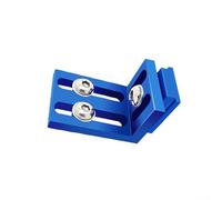 Morsetto limitatore di arresto per binario a T in alluminio per binario da 30 mm, strumento per la lavorazione del legno per fissare maschere e guide di taglio, blu
