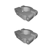 Morsetto Manubrio per AGM Cree LED Light 8 LED 25mm Supporto Montaggio 3D