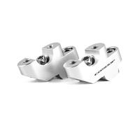Morsetto Manubrio Riser Per Manubrio Per Moto Morsetto Di Sollevamento Per Manubrio Per HON&DA CB500F 2013-2017(D'argento,With logo)