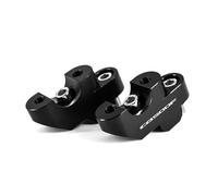 Morsetto Manubrio Riser Per Manubrio Per Moto Morsetto Di Sollevamento Per Manubrio Per HON&DA CB500F 2013-2017(Nero,With logo)