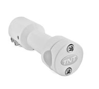 Morsetto manubrio TNT bianco per MBK Booster Naked, Garelli GSP