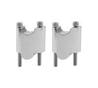 Morsetto montante 2 "Manubrio Riser Moto Manubrio Aumentare Blocco Kit di Estensione CNC Nero Cromato Per Harley Sportster XL1200X(Chrome)