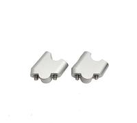 Morsetto montante Manubrio Riser up Clamp Mount Taper Manubrio Riser Kit per SUZUKI DL650 V-STROM 650 2012-2019(Argento)