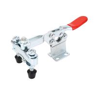 Morsetto orizzontale Doppia testa Rilascio rapido Capacità di tenuta di 500 libbre Morsetto a levetta Costruzione in ferro resistente Vite di pressione regolabile Meccanismo di