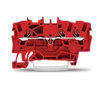 Morsetto passante a 3 conduttori 2001-1303 Wago, rosso, contenuto: 100 pezzi