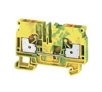 Morsetto passante Weidmuller Push-In 6mmq giallo/verde