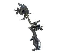 Morsetto per accessori a percussione a memoria multipla Staffa regolabile girevole a 360 gradi Struttura in acciaio inossidabile Accessori hardware per tamburi Morsetto rotante