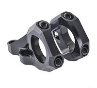 Morsetto per attacco diretto da 31,8 mm, in lega di alluminio lavorato a CNC, per forcelle a doppia corona, montaggio diretto, per mountain bike DH e moto da cross (nero)