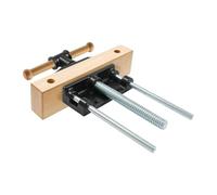 Morsetto per banco da pialla, 180 mm, verricello in legno, pinza di | Due aste di guida parallele e il robusto mandrino filettato garantiscono un'elevata pressione di serraggio e un serraggio