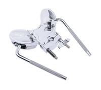 Morsetto per batteria doppio Tom, forte scaffale per tamburo in lega di alluminio, supporto antiruggine per kit tamburo