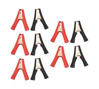 Morsetto per batteria Morsetti per connettori per cavi per inverter di potenza resistente 100A Clip di prova per batterie per camion per auto 5 set Nero Rosso PVC Acciaio Ottone